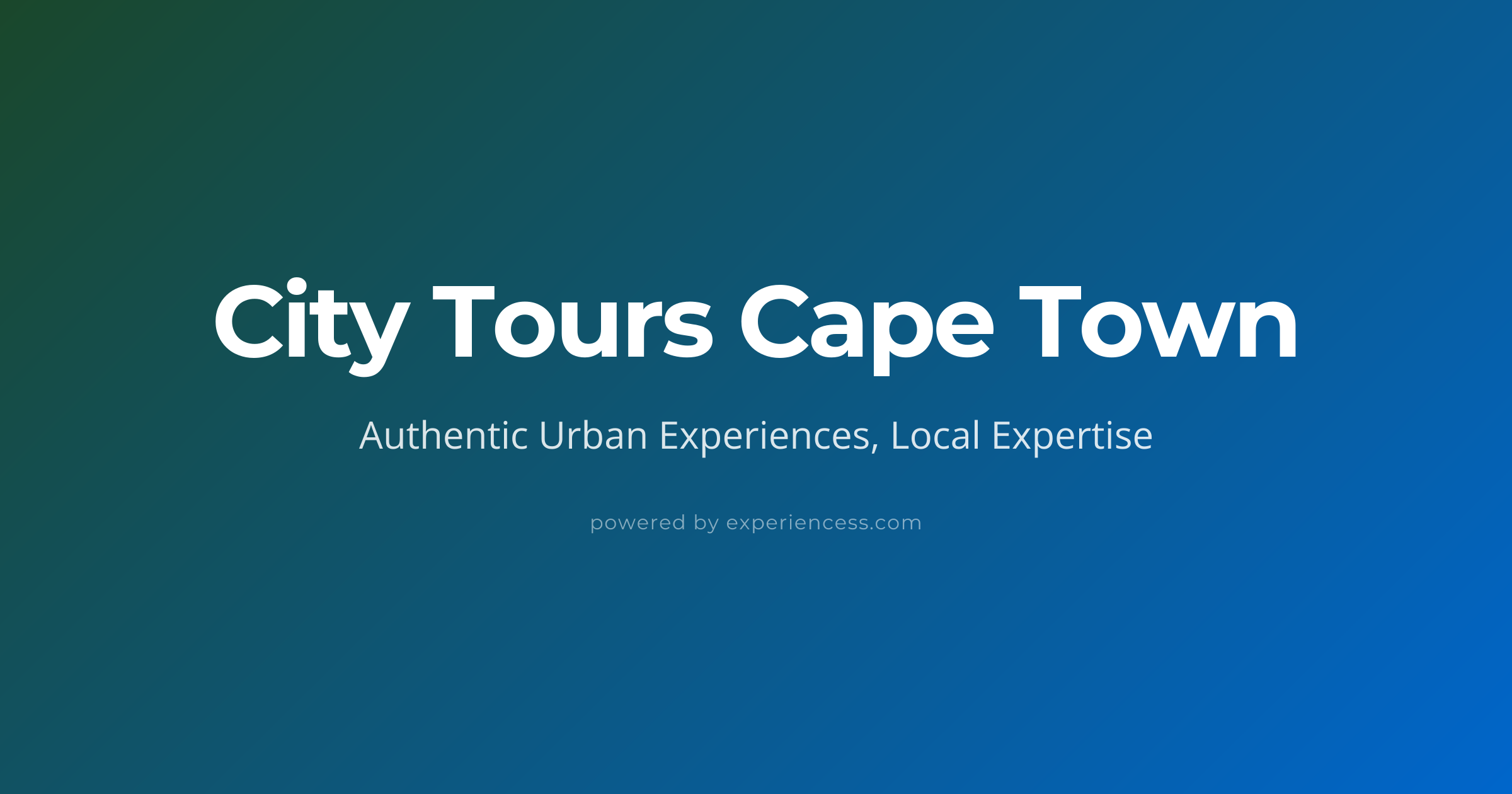 Tourscape City Tours Cape Town - Tours & Activities